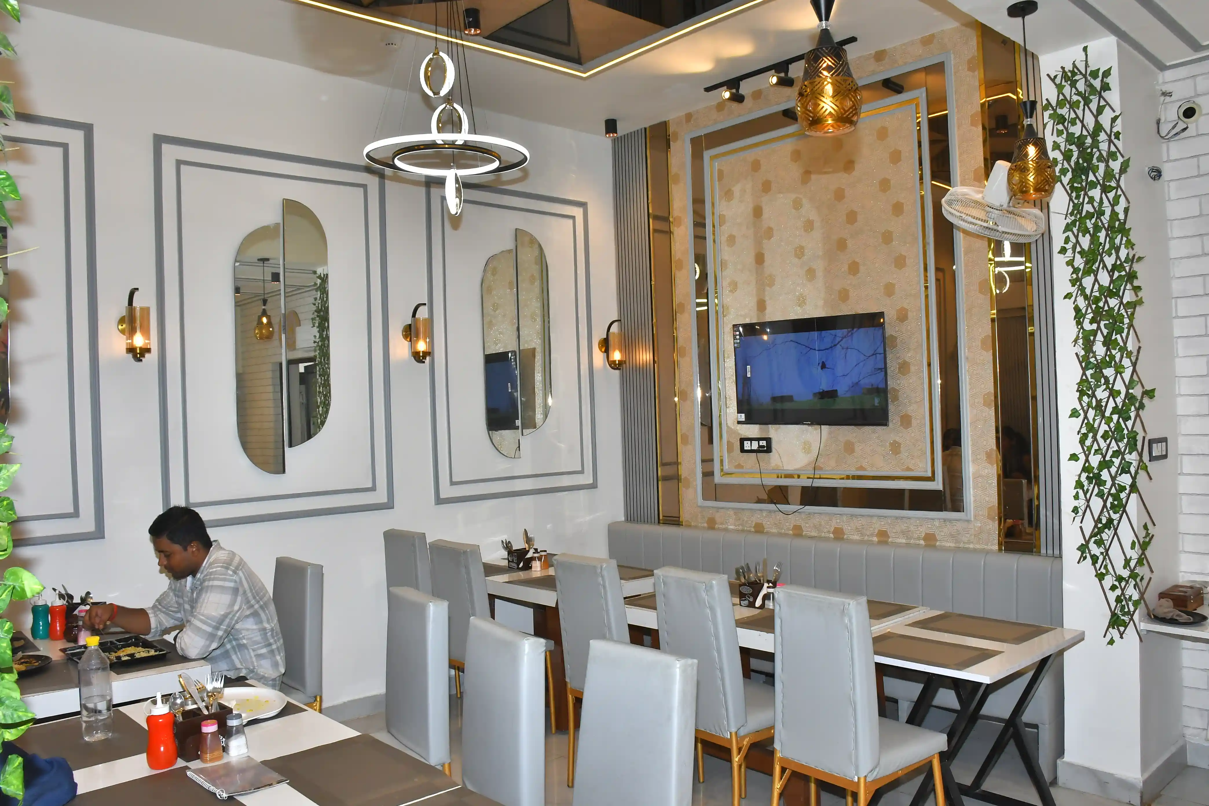Sidhartha Restaurant dining area with vegetarian multi-cuisine service